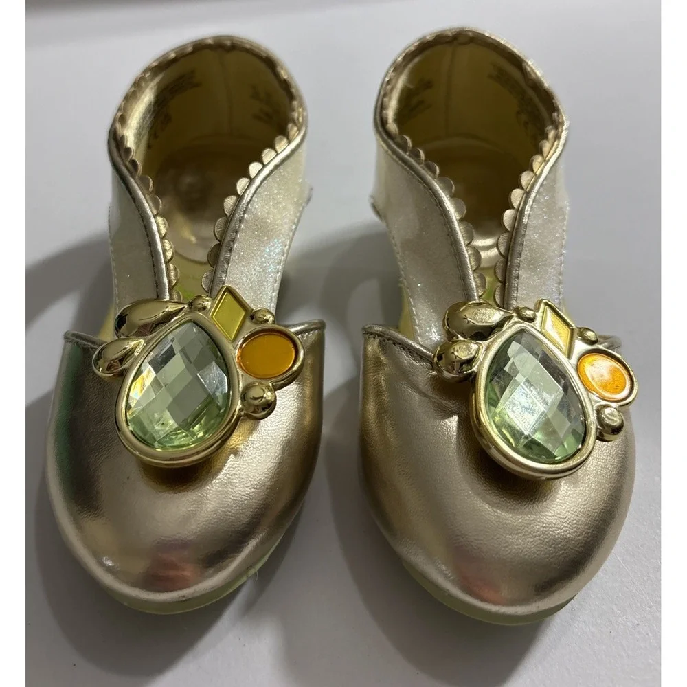 Disney Store Princess Tiana Costume Shoes The Princess and‎ the Frog Toddler 7/8